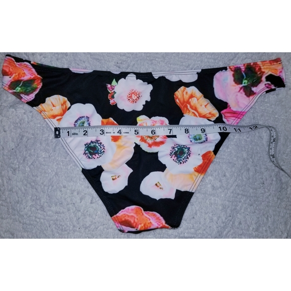 Floral Orange & Pink Zipper Top Bikini - Picture 6 of 6
